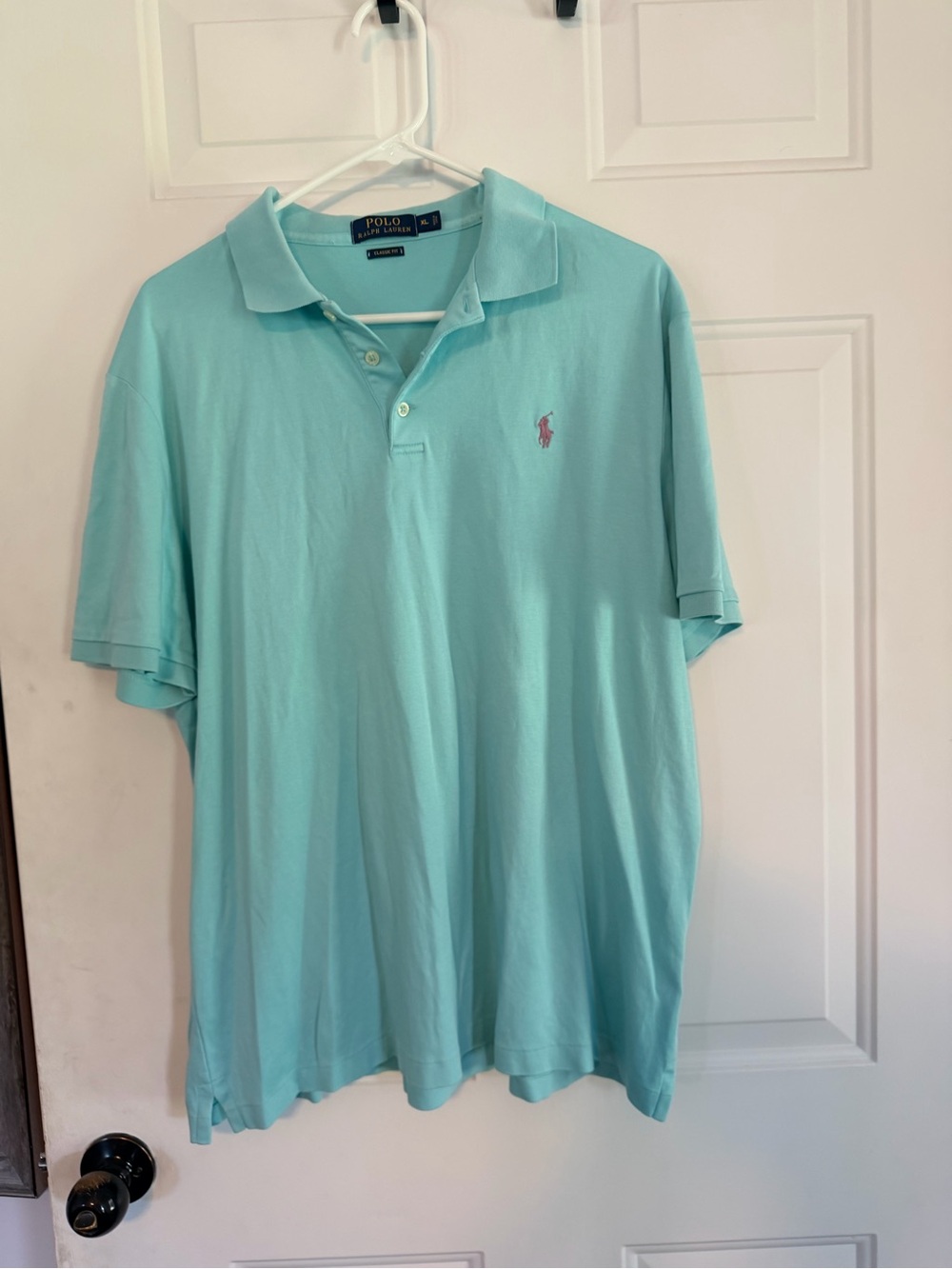 Polo by Ralph Lauren Men's Classic Polo Shirt - Light Aqua 3